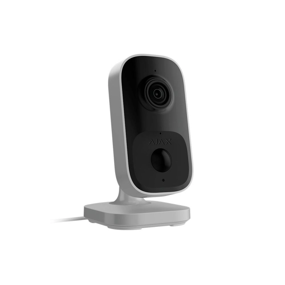 Wi-Fi камера видеонаблюдения Ajax IndoorCam (White) с ИК-датчиком движения и встроенным ИИ